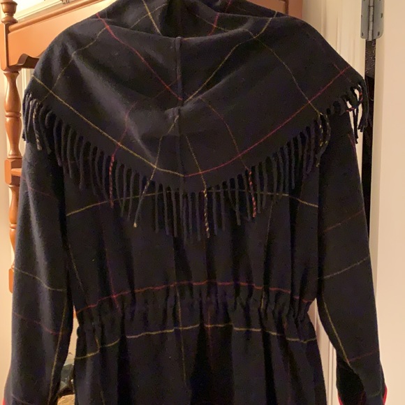 Vintage Fringe Plaid Coat - Picture 7 of 10